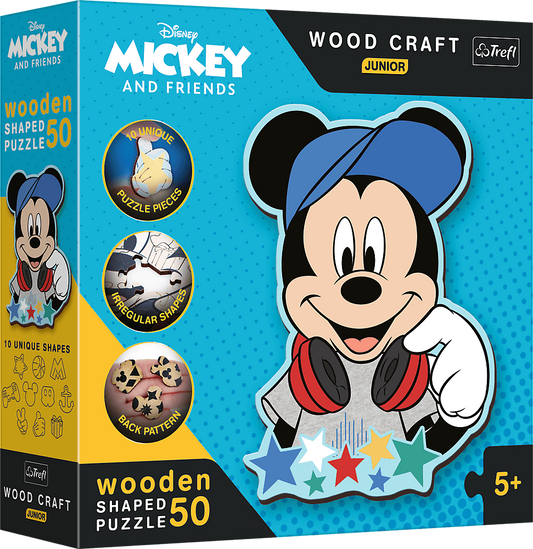 Puzzle lemn junior 50 piese - In lumea lui Mickey