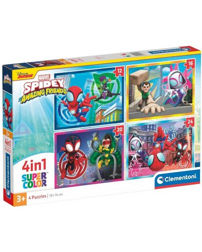 Puzzle 4 In 1 - Spidey And His Amazing Friends