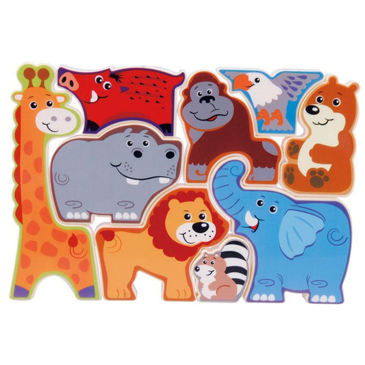 Puzzle pentru copii, animale din safari