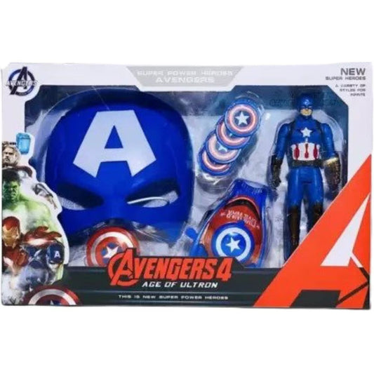Set Marvel Avengers Figurina Captain America, Masca si Lansator cu scut / 4
