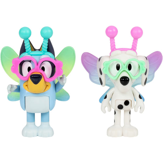Bluey - Set 2 Figurine - Aliens (Alien Bluey & Alien Chloe)