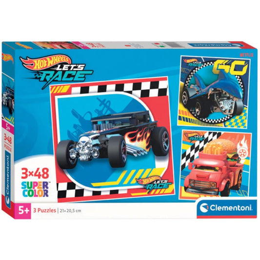 Puzzle 3X48 Piese - HotWheels