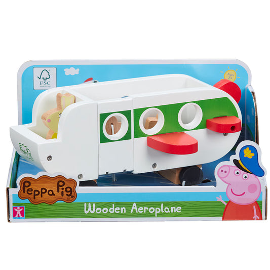 Peppa Pig Figurina cu avion din lemn