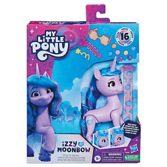 Figurina My Little Pony Izzy Moonbow cu 16 Accesorii