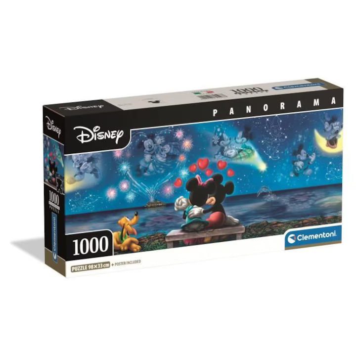 Puzzle 1000 Piese Panorama - Mickey & Minnie