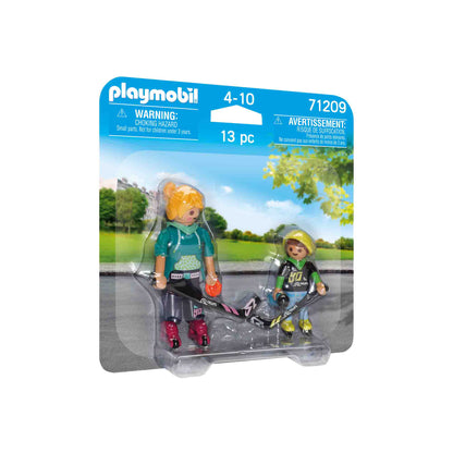 Set 2 Figurine Mama Si Copilul Jucand Hochei