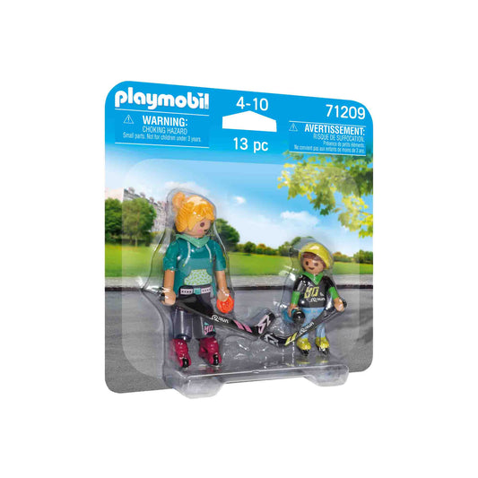 Set 2 Figurine Mama Si Copilul Jucand Hochei