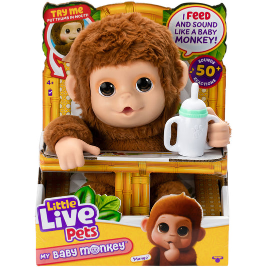 Little Live Pets - My Baby Monkey - Maimutica Mango