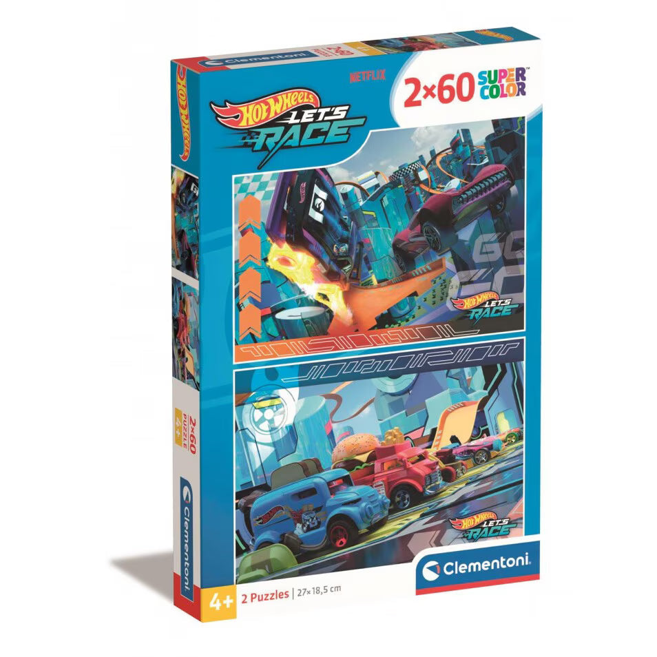 Puzzle 2x60 Piese - Hotwheels