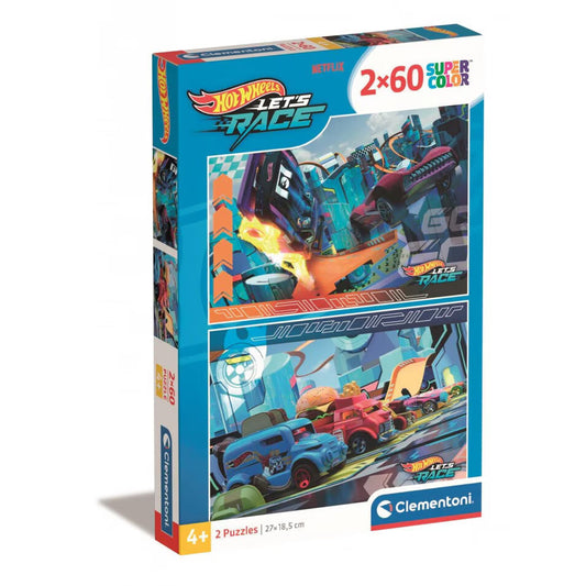 Puzzle 2x60 Piese - Hotwheels