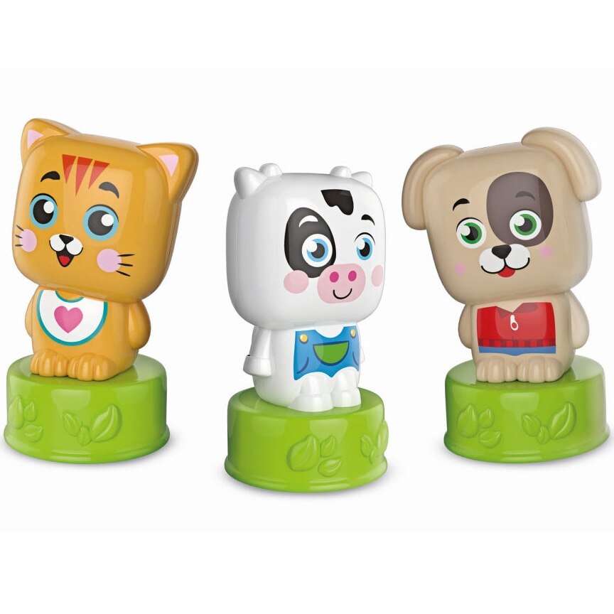 Clemmy Sweet Animals - 3 Animalute + 6 Cuburi Moi
