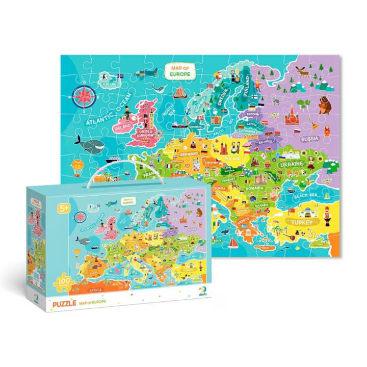 Puzzle DoDo - Harta Europei 100 piese