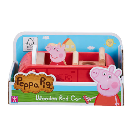 Peppa Pig Figurina cu masinuta din lemn