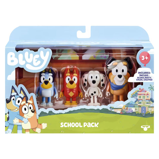 Bluey - Set 4 Figurine - School Pack