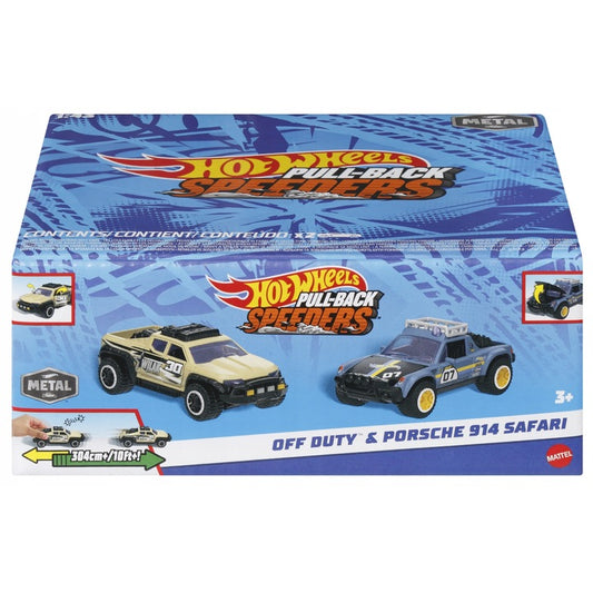 Hot Wheels Pull-back Speeders - Off Duty & Porsche 914 Safari