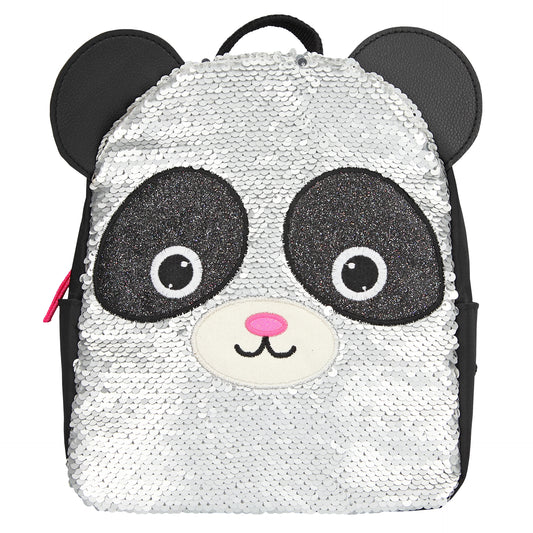 Ghiozdan cu paiete reversibile Panda Sequins