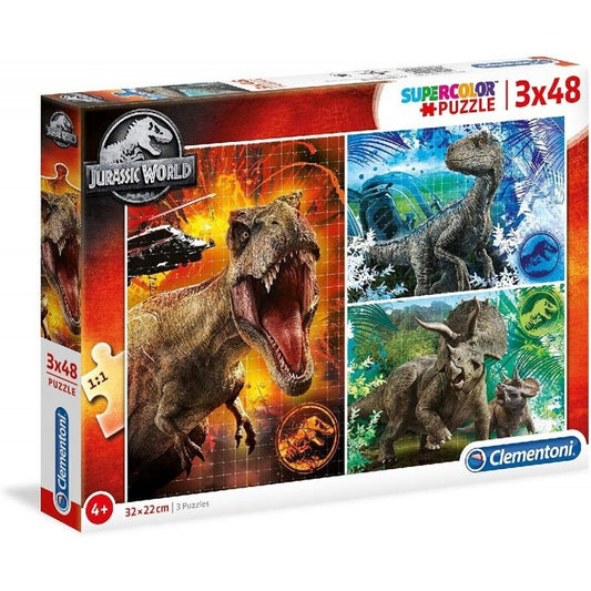 Puzzle 3X48 Piese - Jurassic World