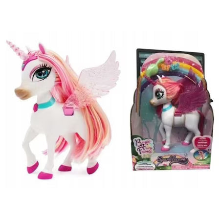 Figurina Unicorn Fairy Friends - Sparklecorn cu lumini, 20 cm