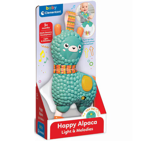 Happy Alpaca - Zornaitoare interactiva cu lumini si melodii