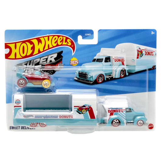 Camion transportor cu masina de curse - Sweet Delivery