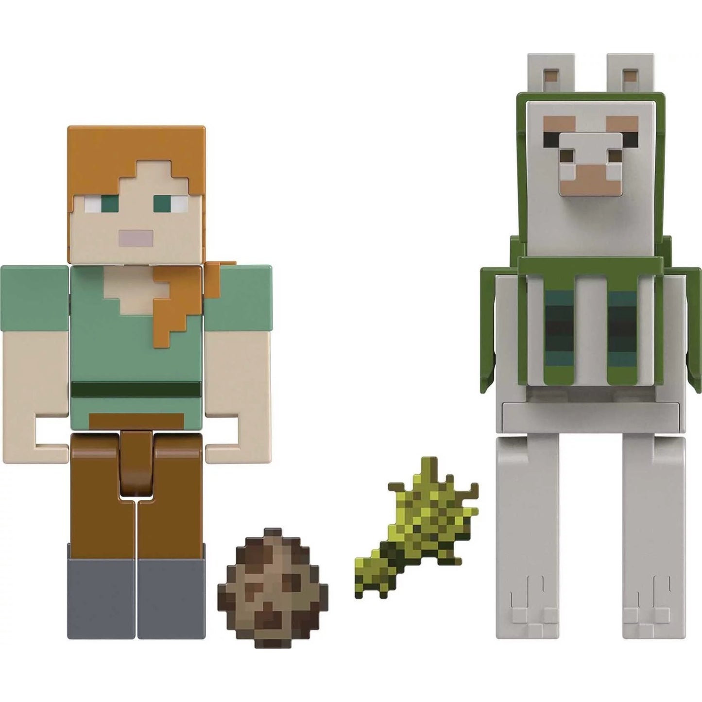 Set 2 Figurine Minecraft, Alex and Llama