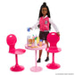 Set accesorii mobilier Barbie pentru micul dejun