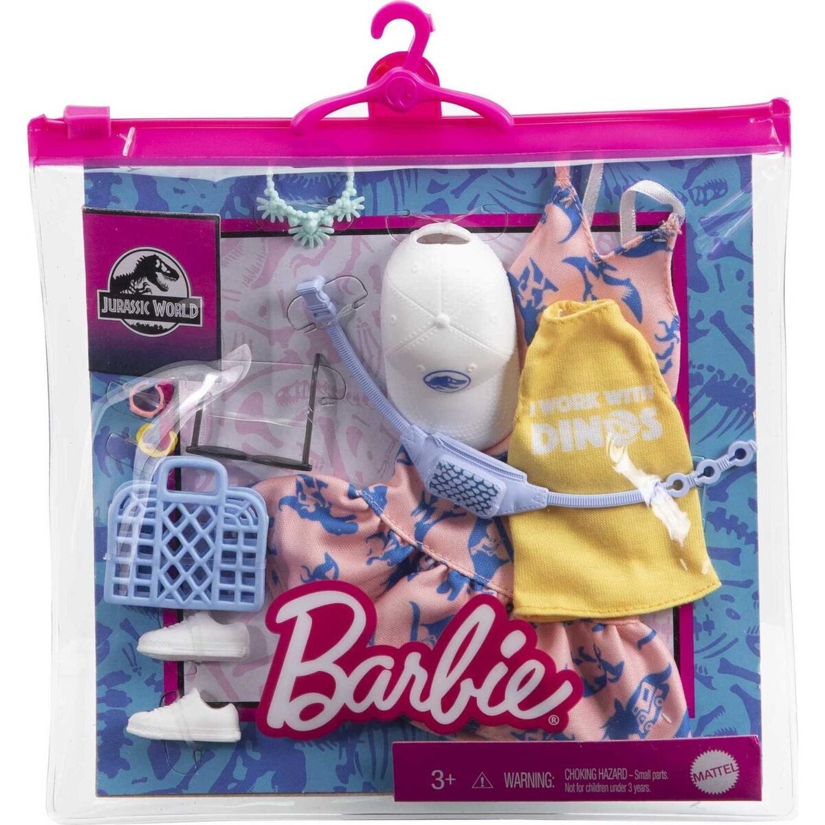 Set 10 Accesorii Barbie, Jurassic World