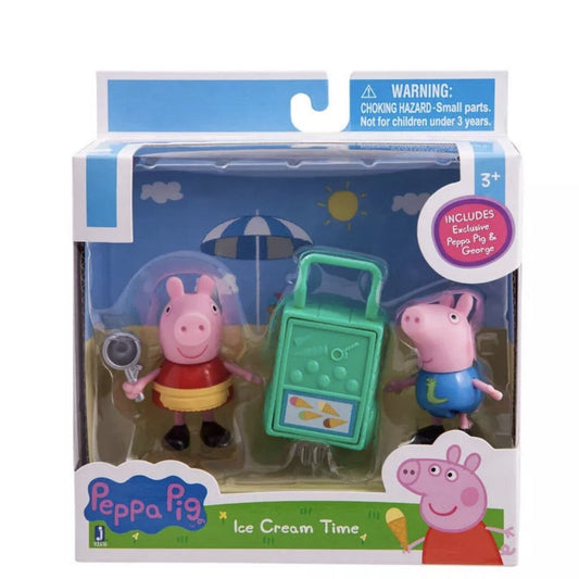 Set 2 figurine Peppa Pig - Ice Cream Time