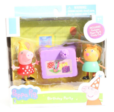 Set 2 figurine Peppa Pig - Birthday Party