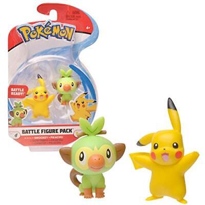 Figurine Pokemon Battle - Grookey + Pikachu
