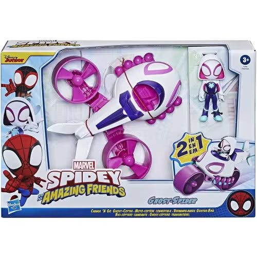 Spidey Prietenii Extraordinari - Set Vehicul Si Figurina Ghost Spider
