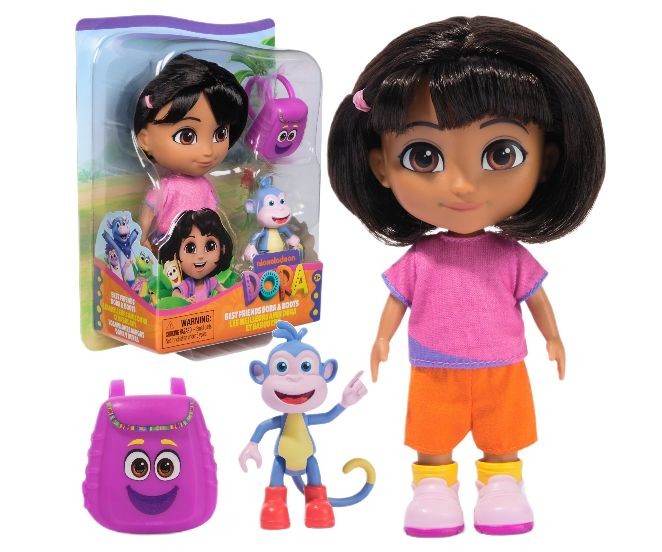 Set 2 figurine Dora Exploratoarea si Boots, 15 cm
