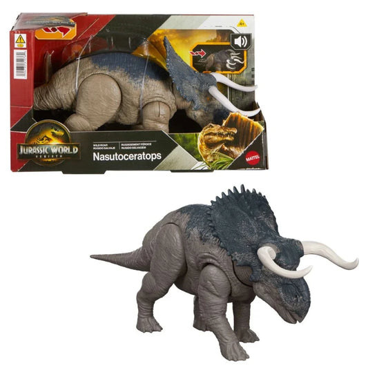 Figurina articulata Jurassic World Rebirth - Nasutoceratops