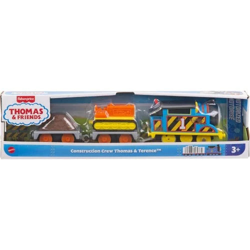 Locomotiva cu 2 vagoane - Thomas Track Master, Construction Crew Thomas & Terence