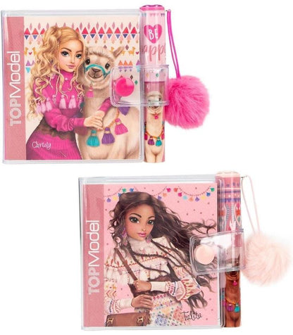 TOPModel Agenda mica cu Pix si Pom Pom