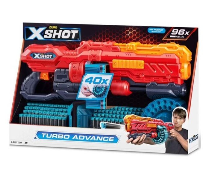 Blaster X-Shot Turbo Advance, 96 proiectile / 4