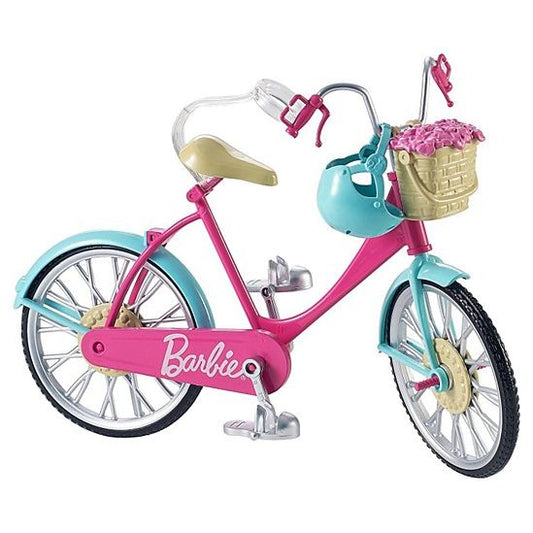 Bicicleta lui Barbie cu accesorii