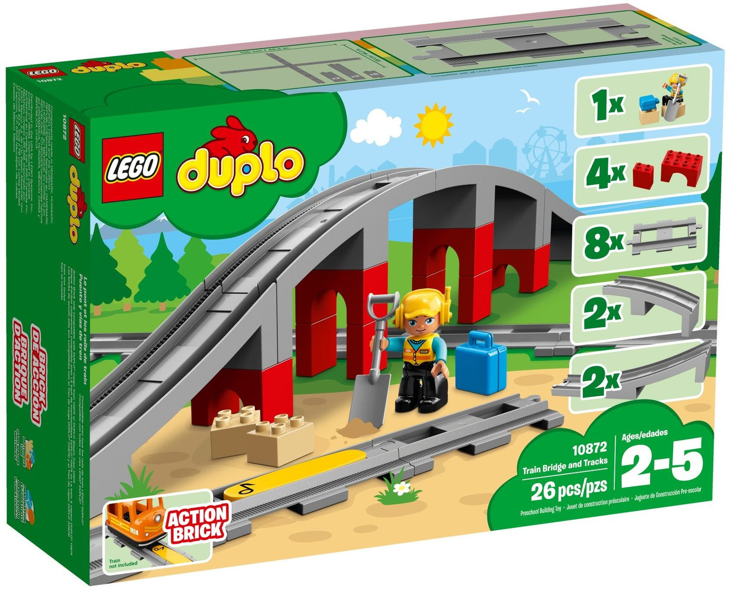 LEGO DUPLO Pod si sine de cale ferata
