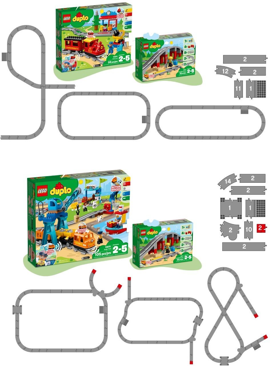 LEGO DUPLO Pod si sine de cale ferata