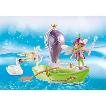 Set Playmobil Fairies - Set Portabil - Barcuta Cu Zane 9105