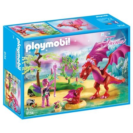 Joc Playmobil Fairies, Dragonul prietenos cu puiul sau