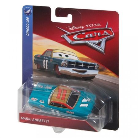 Masinuta metalica Mario Andretti Disney Cars 3 scara 1:55