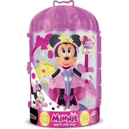 Figurina Jakks Pacific Disney Minnie Mouse Pop Star cu accesorii