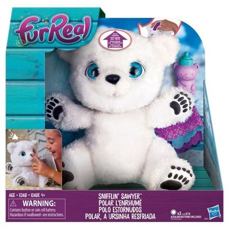 Jucarie de plus interactiv FurReal Friends - Ursuletul Polar Snifflin' Sawyer