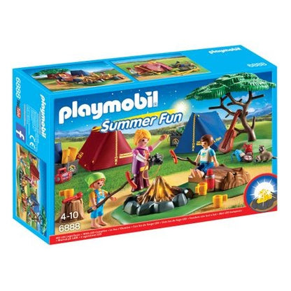 Joc Playmobil Large Holiday Camp - Loc de Tabara cu Led de Foc 6888