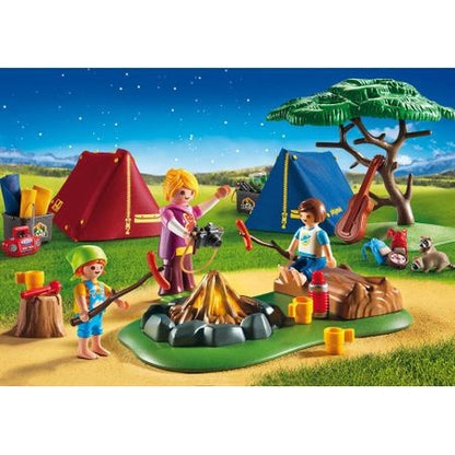 Joc Playmobil Large Holiday Camp - Loc de Tabara cu Led de Foc 6888