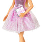 Papusa Mattel Barbie "La Multi Ani" in rochie roz