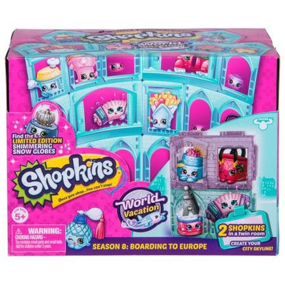 Set de joaca, Shopkins, Happy Places, Pachet 2 figurine, Colectia Europa