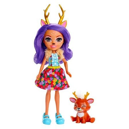 Papusa Danessa Deer si figurina Sprint EnchanTimals