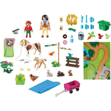 Set Playmobil Play Map - Plansa De Joaca - Plimbare Cu Caluti 9331